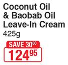 African Pride Moisture Miracle Coconut Oil & Baobab Oil Leave In Cream-425g