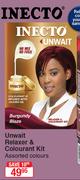 Inecto Unwait Relaxer & Colourant Kit Assorted Colours