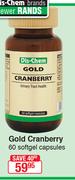 Gold Cranberry-60 Softgel Capsules