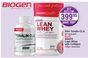 Slim Tonalin CLA 90 Capsules + Slimfit Lean Whey With Collagen 725g-For Both