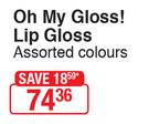 Rimmel Oh My Gloss! Lip Gloss (Assorted Colours)-Each