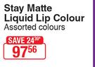 Rimmel Stay Matte Liquid Lip Colour (Assorted Colours)-Each