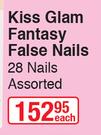 Kiss Glam Fantasy False Nails 28 Nails Assorted-Each