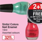 Sinful Colors Nail Enamel Assorted Colours-15ml Each