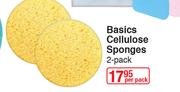 Basics Cellulose Sponges 2Pack-Per Pack