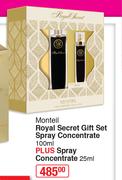 Monteail Royal Secret Gift Set (Spray Concentrate 100ml Plus Spray Concentrate 25ml)