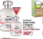 Cacharel Anais Anais L'Original EDT 100ml Plus Free  30ml-For Both