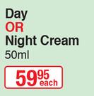 Nature's Nourishment Day Or Night Cream-50ml Each