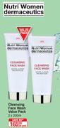 Nutri Women Dermaceutics Cleansing Face Wash Value Pack-2x200ml Per Pack