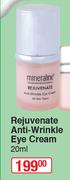 Mineraline Rejuvenate Anti-Wrinkle Eye Cream-20ml