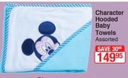 Character Hooded Baby Towels
