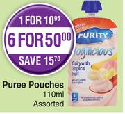 Purity Puree Pouches-100ml Each