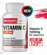 Biogen Vitamin C 1000 mg 60 Capsules