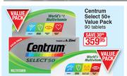 Centrum Select 50+ Value Pack 90 Tablets
