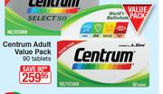 Centrum Adult Value Pack 90 Tablets