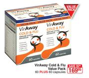 VirAway Cold & Flu Value Pack-60+60 Capsules