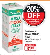 Bettaway Mega C1000 Fizzi-10 Effervescent Tablets