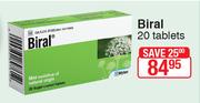 Biral 20 Tablets
