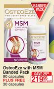 OsteoEze With MSM Banded Pack 90 Capsules Plus Free 30 Capsules-Per Pack