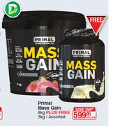 Primal Mass Gain-6Kg Plus Free-3Kg Per Pack