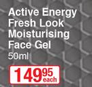 Nivea Men Active Energy Fresh Look Moisturising Face Gel-50ml Each