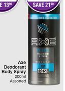 Axe Deodorant Body Spray-200ml Each