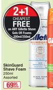 Gillette Skinguard Shave Foam-250ml Each