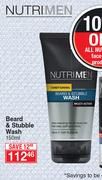 Nutrimen Beard & Stubble Wash-150ml