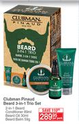 Clubman Pinaud Beard 3-In-1 Trio Set-Per Pack