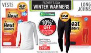 Heat Holders Thermal Men's Vest Or Long Johns-Per Pair