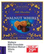 Walkers Milk Chocolate Miniature Walnut Whirls-160g