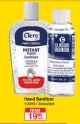 Hand Sanitizer Assorted-100ml Each