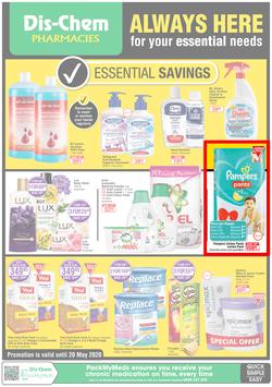 Dis-Chem : Essential Savings (5 May - 20 May 2020), page 1