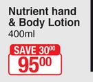 Mineraline Nutrient Hand & Body Lotion-400ml