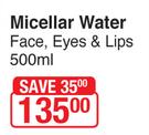 Bionike Defence Micellar Water Face, Eyes & Lips-500ml