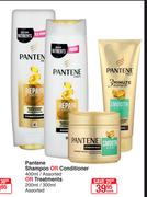 Pantene Shampoo Or Conditioner Assorted-400ml Or Treatments Assorted-200ml/300ml Each
