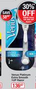 Gillette Venus Platinum Extra Smooth 1Up Razor