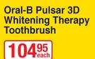 Oral-B Pulsar 3D Whitening Therapy Toothbrush-Each