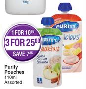Purity Pouches Assorted-3 x 110ml
