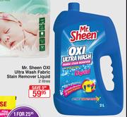 Mr.Sheen OXI Ultra Wash Fabric Stain Remover Liquid-2Ltr