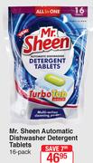 Mr.Sheen Automatic Dishwasher Detergent Tablets 16 Pack