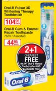 Oral-B Pulsar 3D Whitening Therapy Toothbrush-Each