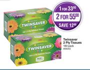 Twinsaver 2 Ply Tissues-180's Pack