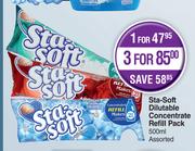 Sta Soft Dilutable Concentrate Refill Pack Assorted-For 3 x 500ml