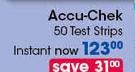 Accu-Chek 50 Test Strips Instant Now-Per Pack