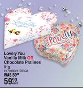 Magnat Lovely You Vanilla Milk Or Chocolate Pralines-81g Each