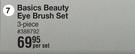 Basics Beauty Eye Brush Set (3 Piece)-Per Set