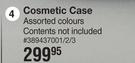 Cosmetic Case Assorted Colours