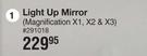 Light Up Mirror (Magnification X1, X2 & X3)