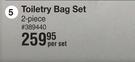 Toiletry Bag Set (2 Piece)-Per Set